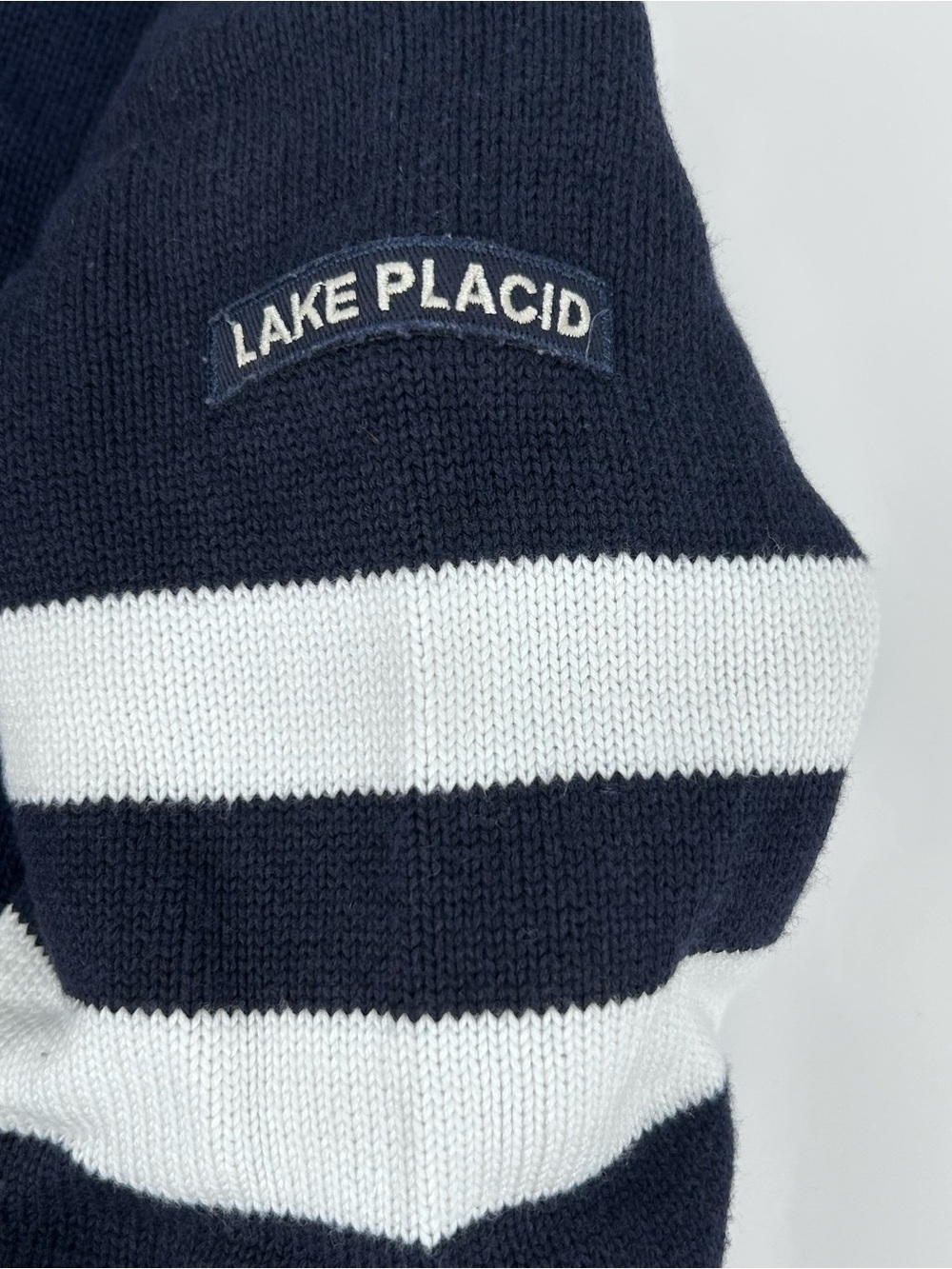 Vintage T. Dalton Lake Placid 1980 Miracle on Ice Knit Sweater Navy XS - Picture 5 of 9